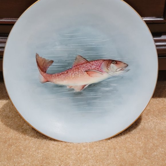 4 Uno Favorite Bavaria Fish Porcelain Plate - Picture 8 of 9